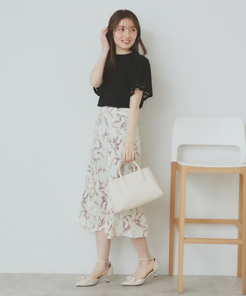 index / インデックス ニット・セーター | フレアスリーブニット/オーガニックコットン混【UV/洗濯機洗い可】 | 詳細5