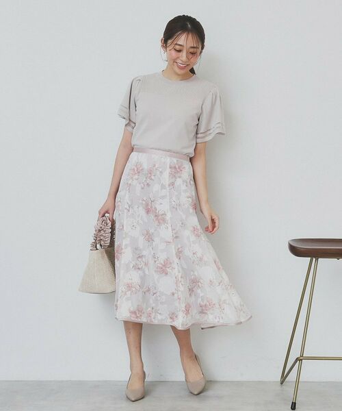 index / インデックス ニット・セーター | フレアスリーブニット/オーガニックコットン混【UV/洗濯機洗い可】 | 詳細8