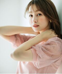 index / インデックス ニット・セーター | チュールレーススリーブニット【洗濯機洗い可】