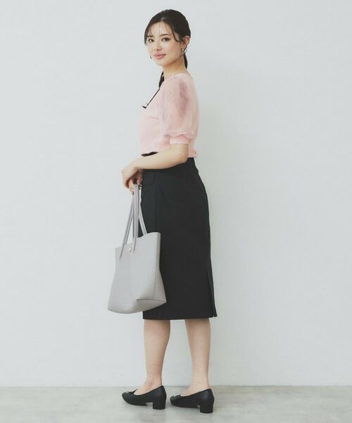 index / インデックス ニット・セーター | チュールレーススリーブニット【洗濯機洗い可】 | 詳細13