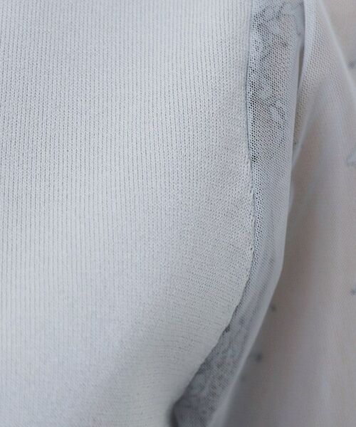 index / インデックス ニット・セーター | チュールレーススリーブニット【洗濯機洗い可】 | 詳細18