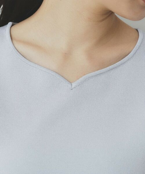 index / インデックス ニット・セーター | チュールレーススリーブニット【洗濯機洗い可】 | 詳細26