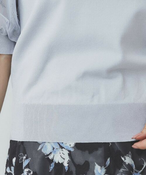 index / インデックス ニット・セーター | チュールレーススリーブニット【洗濯機洗い可】 | 詳細28