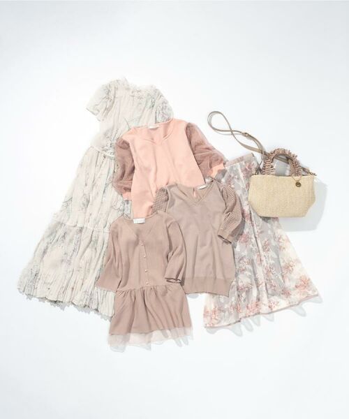 index / インデックス ニット・セーター | チュールレーススリーブニット【洗濯機洗い可】 | 詳細29