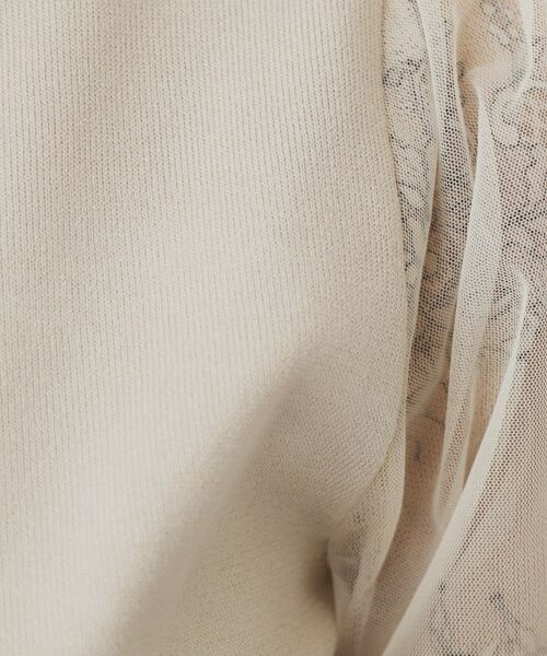 index / インデックス ニット・セーター | チュールレーススリーブニット【洗濯機洗い可】 | 詳細9