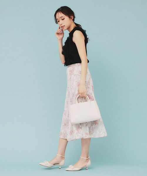 index / インデックス ニット・セーター | ランダムチュールフリルノースリブニット【洗濯機洗い可】 | 詳細10