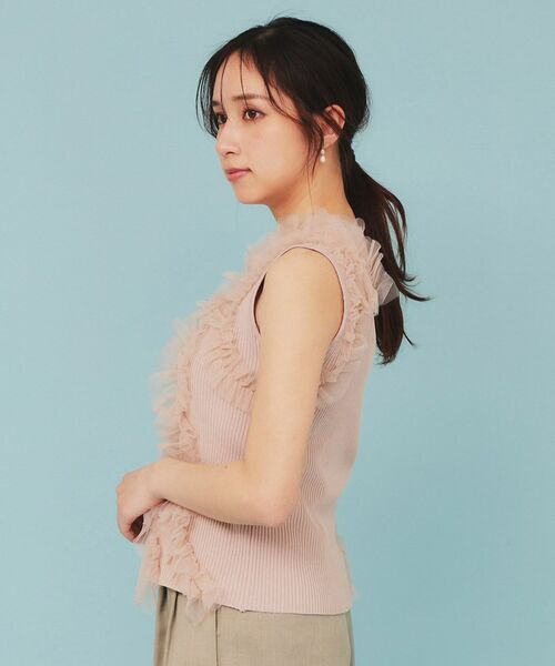 index / インデックス ニット・セーター | ランダムチュールフリルノースリブニット【洗濯機洗い可】 | 詳細17