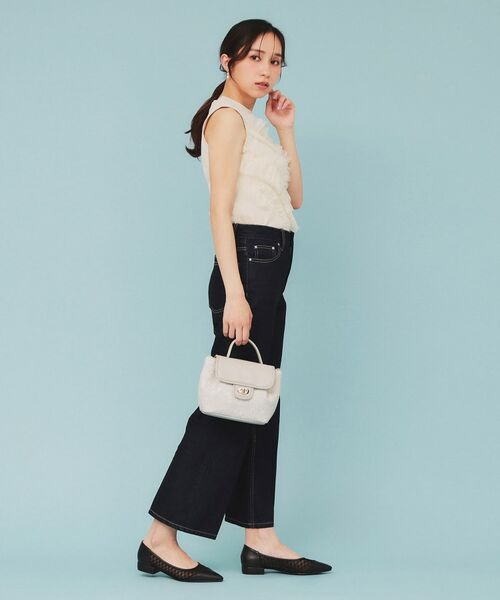 index / インデックス ニット・セーター | ランダムチュールフリルノースリブニット【洗濯機洗い可】 | 詳細5