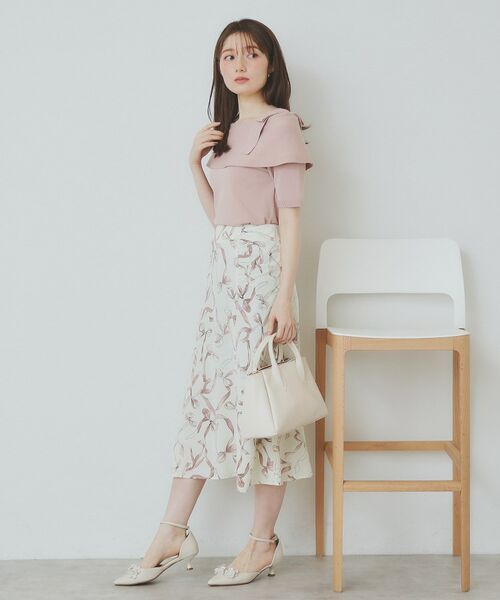 index / インデックス ニット・セーター | アシメリボンオフショルニット【洗濯機洗い可】 | 詳細11