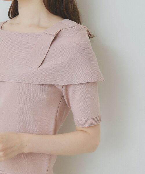 index / インデックス ニット・セーター | アシメリボンオフショルニット【洗濯機洗い可】 | 詳細17