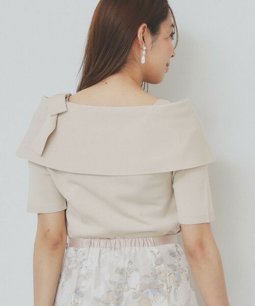 index / インデックス ニット・セーター | アシメリボンオフショルニット【洗濯機洗い可】 | 詳細5