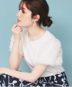 index / インデックス ニット・セーター | シフォンチュールスリーブニット【洗える】