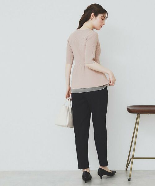 index / インデックス ニット・セーター | シアーレイヤードペプラムニット【洗濯機洗い可】 | 詳細10