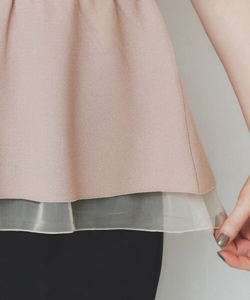 index / インデックス ニット・セーター | シアーレイヤードペプラムニット【洗濯機洗い可】 | 詳細18