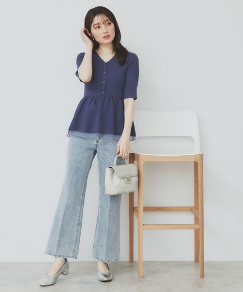 index / インデックス ニット・セーター | シアーレイヤードペプラムニット【洗濯機洗い可】 | 詳細7