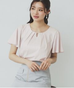 index / インデックス カットソー | ビジュースリットフリルスリーブトップス【洗濯機洗い可】