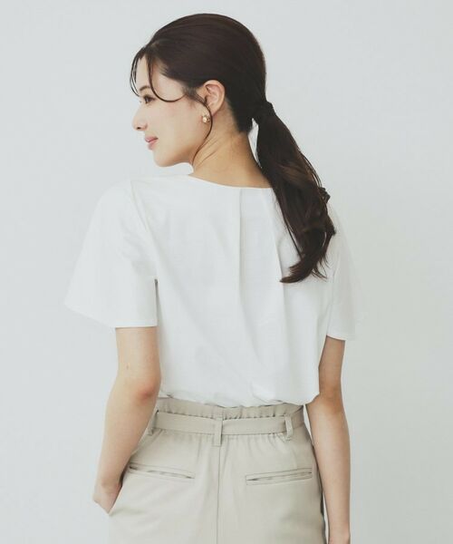 index / インデックス カットソー | ビジュースリットフリルスリーブトップス【洗濯機洗い可】 | 詳細1