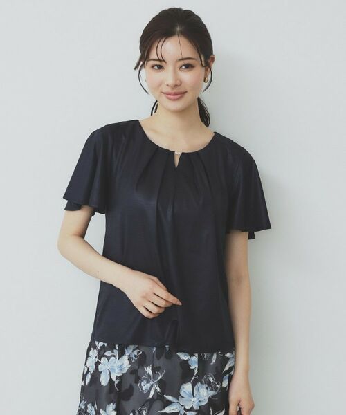 index / インデックス カットソー | ビジュースリットフリルスリーブトップス【洗濯機洗い可】 | 詳細17