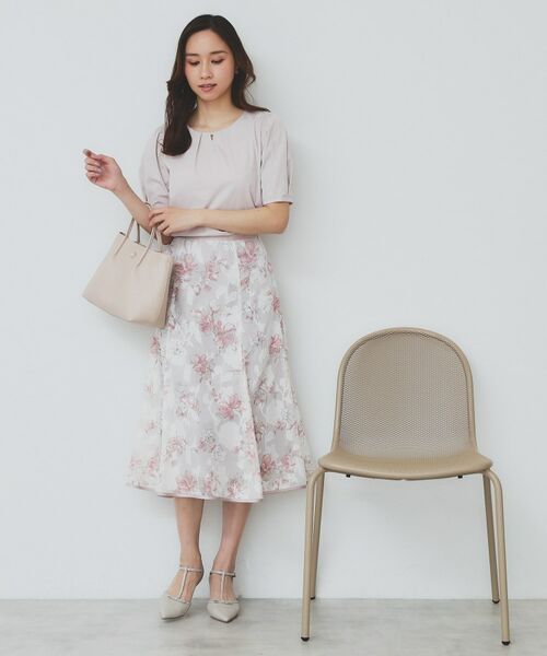 index / インデックス カットソー | フロントパール調タックパフトップス【UV/接触冷感/洗濯機洗い可】 | 詳細11