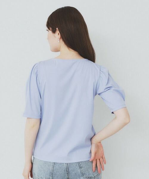 index / インデックス カットソー | フロントパール調タックパフトップス【UV/接触冷感/洗濯機洗い可】 | 詳細19