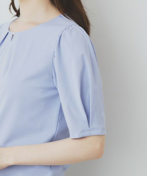 index / インデックス カットソー | フロントパール調タックパフトップス【UV/接触冷感/洗濯機洗い可】 | 詳細21