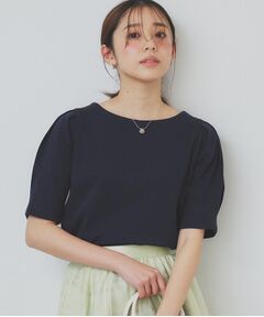 index / インデックス カットソー | 《10色展開/XS-LLサイズ》コットンスムースタックスリーブトップス【UV/接触冷感/洗濯機洗い可】