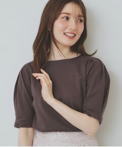 index / インデックス カットソー | 《10色展開/XS-LLサイズ》コットンスムースタックスリーブトップス【UV/接触冷感/洗濯機洗い可】