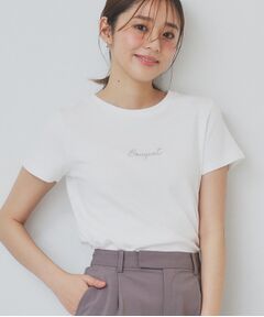 index / インデックス Tシャツ | ワンポイントロゴ刺繍Tシャツ【UV/接触冷感/洗濯機洗い可】