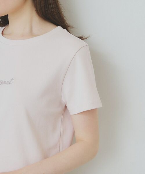 【国内在庫】 セール】 ワンポイントロゴ刺繍Tシャツ【UV/接触冷感/洗濯機洗い トップス