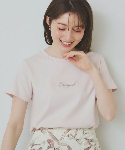 index/インデックス ワンポイントロゴ刺繍Tシャツ【洗濯機洗い可/UVケア/接触冷感】 ライトピンク(070) 38(M) index/インデックス ワンポイントロゴ刺繍Tシャツ【洗濯機洗い可/UVケア/接触冷感】 ライトピンク(070) 38(M)