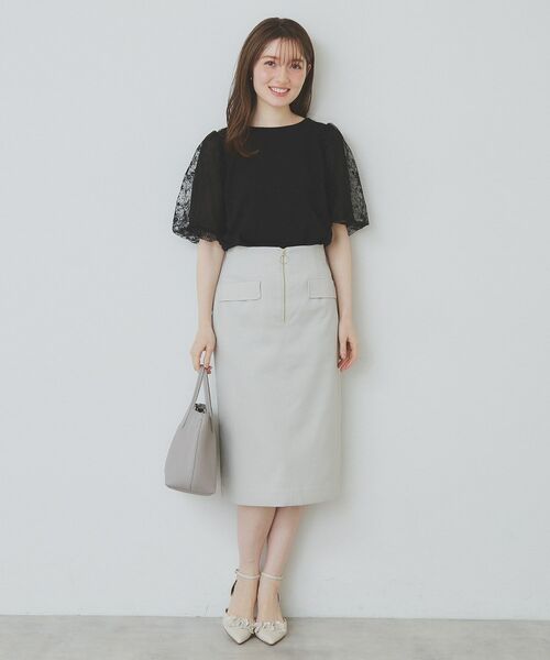 index / インデックス カットソー | シアーバルーンスリーブトップス【洗濯機洗い可/接触冷感】 | 詳細10