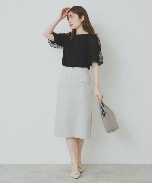 index / インデックス カットソー | シアーバルーンスリーブトップス【洗濯機洗い可/接触冷感】 | 詳細11