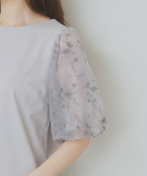 index / インデックス カットソー | シアーバルーンスリーブトップス【洗濯機洗い可/接触冷感】 | 詳細18