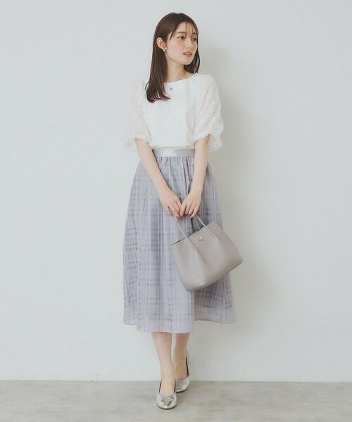 index / インデックス カットソー | シアーバルーンスリーブトップス【洗濯機洗い可/接触冷感】 | 詳細2