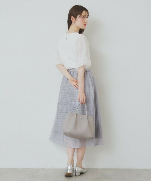 index / インデックス カットソー | シアーバルーンスリーブトップス【洗濯機洗い可/接触冷感】 | 詳細3