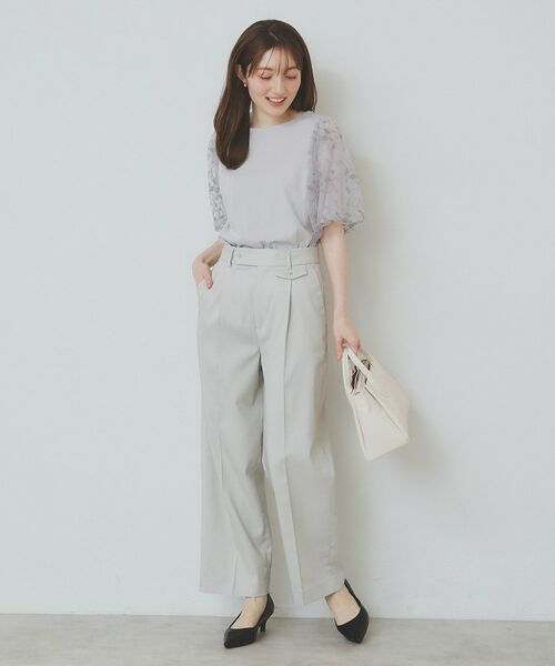 index / インデックス カットソー | シアーバルーンスリーブトップス【洗濯機洗い可/接触冷感】 | 詳細6