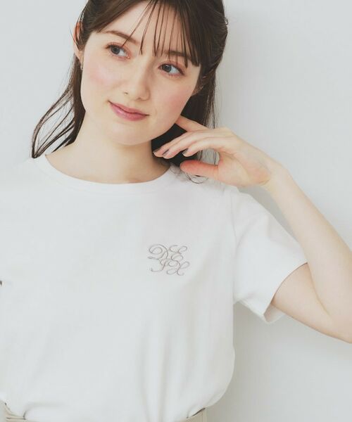 【新品未使用】日直島田　temperature Tシャツ ロゴ刺繍Tシャツ small | temperature