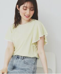 index / インデックス カットソー | バイカラーフレアスリーブトップス【洗濯機洗い可】