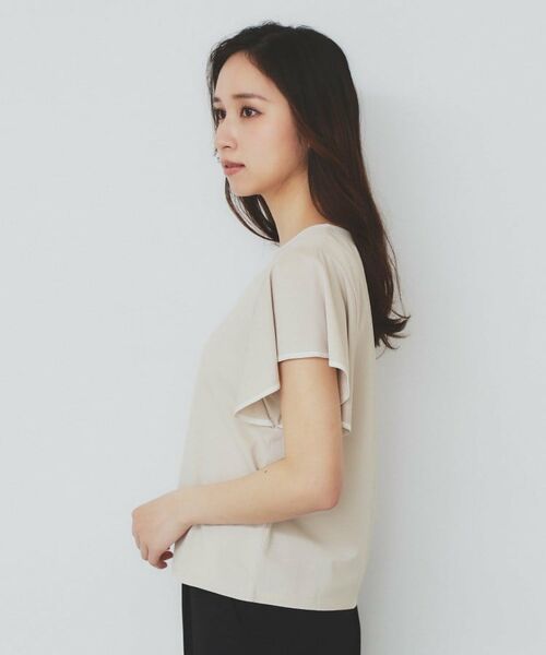 index / インデックス カットソー | バイカラーフレアスリーブトップス【洗濯機洗い可】 | 詳細14