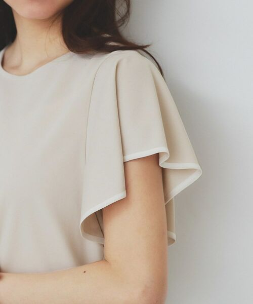 index / インデックス カットソー | バイカラーフレアスリーブトップス【洗濯機洗い可】 | 詳細18