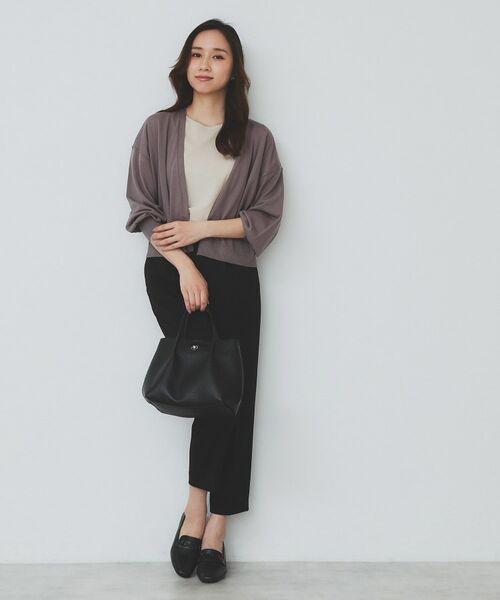 index / インデックス カットソー | バイカラーフレアスリーブトップス【洗濯機洗い可】 | 詳細7