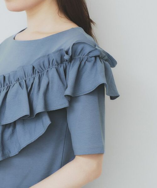 index / インデックス カットソー | アシメフリルトップス【UV/接触冷感/洗濯機洗い可】 | 詳細17