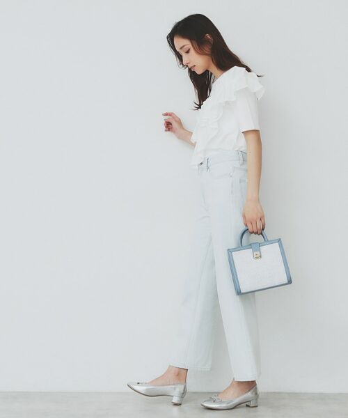 index / インデックス カットソー | アシメフリルトップス【UV/接触冷感/洗濯機洗い可】 | 詳細3