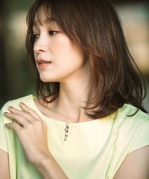 index / インデックス カットソー | 《6色展開/XS-3サイズ》キーネックビジュートップス【UV/接触冷感/洗濯機洗い可】 | 詳細1