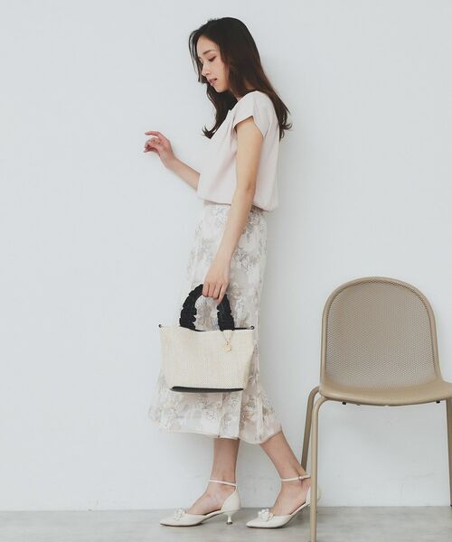 index / インデックス カットソー | 《6色展開/XS-3サイズ》キーネックビジュートップス【UV/接触冷感/洗濯機洗い可】 | 詳細18