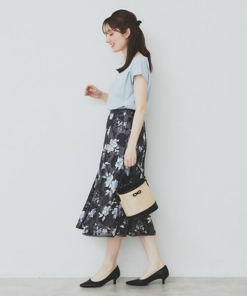 index / インデックス カットソー | 《6色展開/XS-3サイズ》キーネックビジュートップス【UV/接触冷感/洗濯機洗い可】 | 詳細22