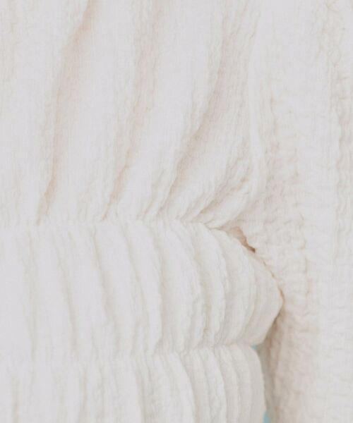 index / インデックス カットソー | シャーリングペプラムトップス【洗濯機洗い可】 | 詳細4