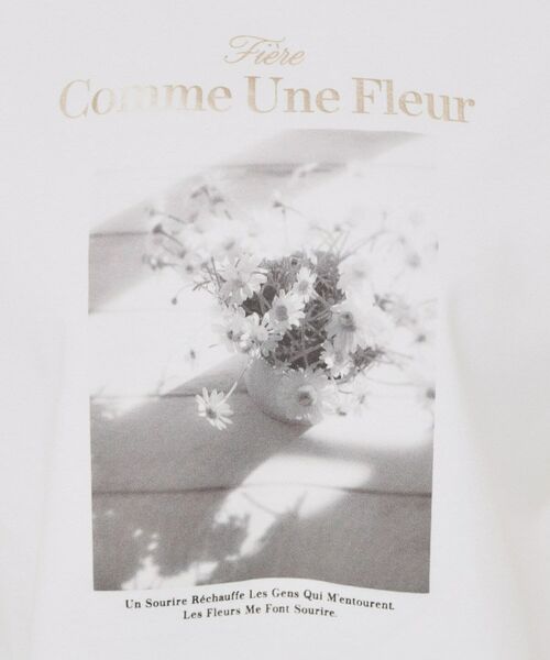 index / インデックス Tシャツ | 箔プリントショート丈Tシャツ【UV/接触冷感/洗濯機洗い可】 | 詳細4