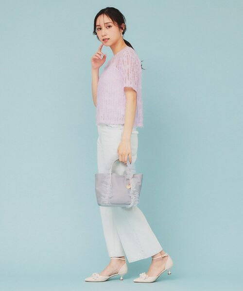 index / インデックス カットソー | チュールフリンジシアートップス【洗える】 | 詳細11