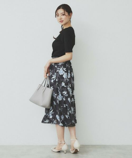 index / インデックス カットソー | ラメリブクルーネックトップス【洗濯機洗い可】 | 詳細16